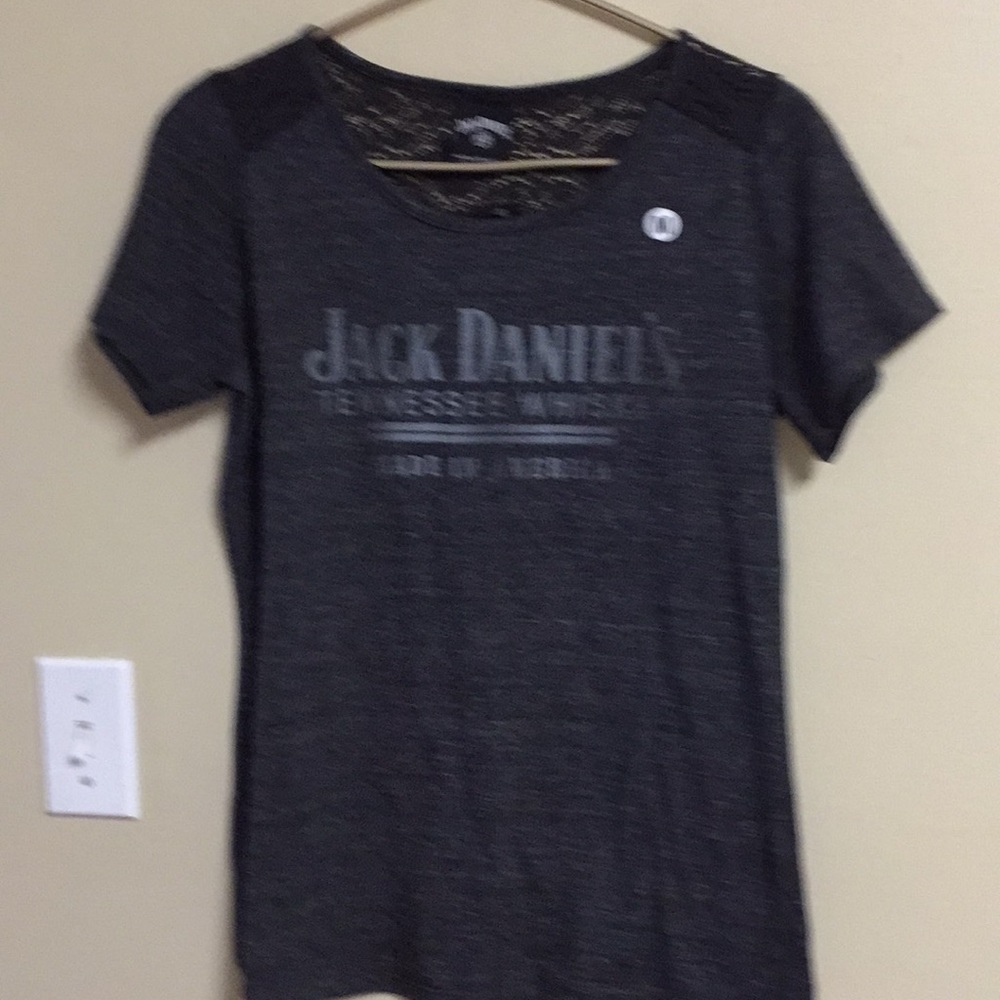 Jack Daniels Gray T shirt sz M New